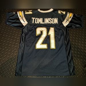 Vintage Y2k reebok NFL #21 Tomlinson LA Chargers football Jersey